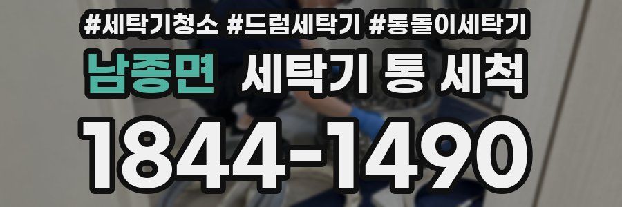 남종면 세탁기 통 세척