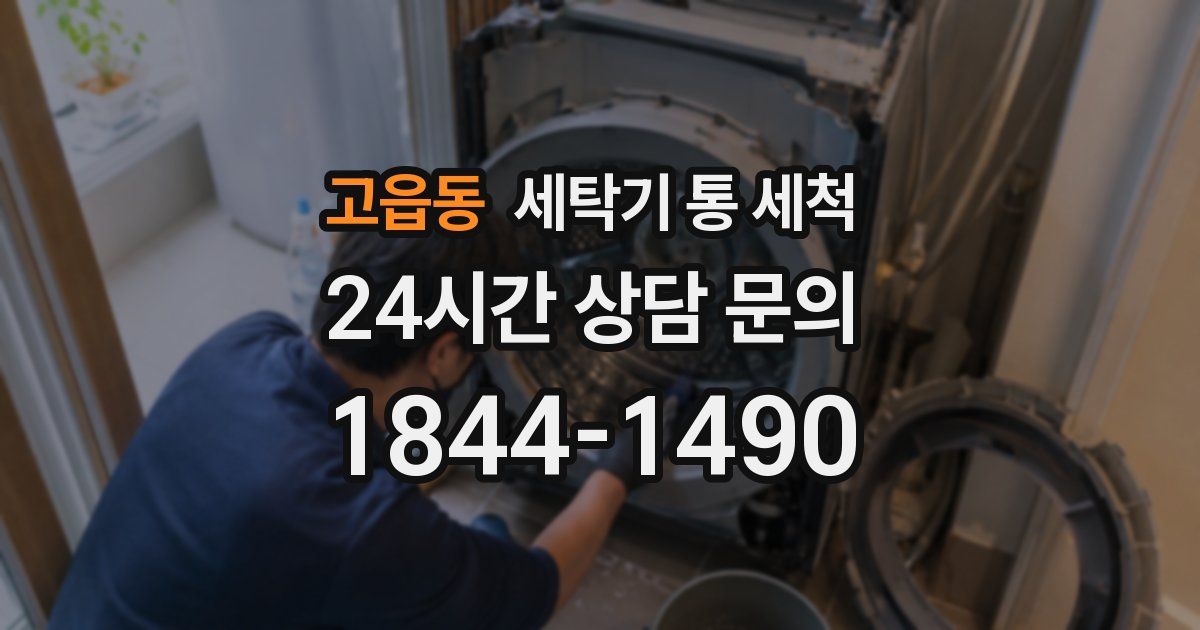 고읍동 세탁기 통 세척