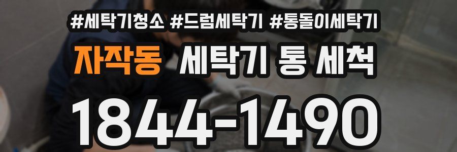 자작동 세탁기 통 세척