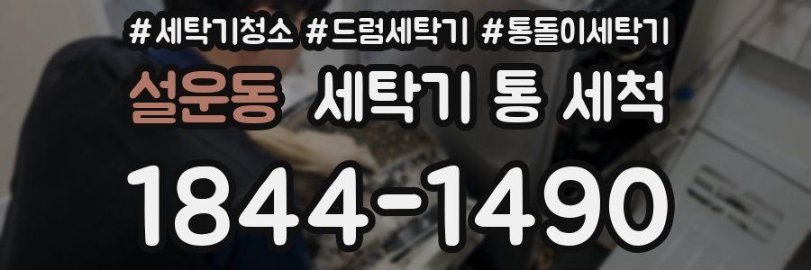 설운동 세탁기 통 세척