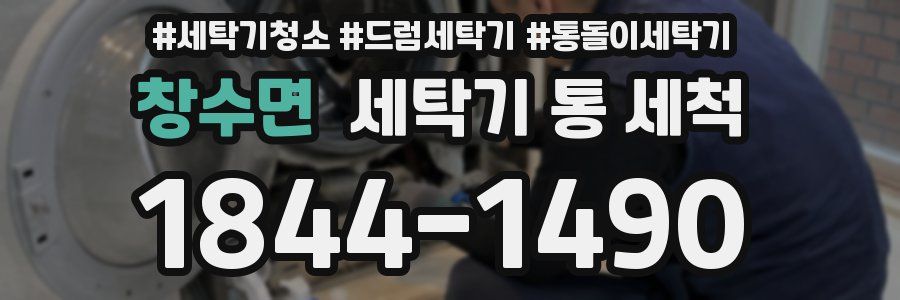 창수면 세탁기 통 세척