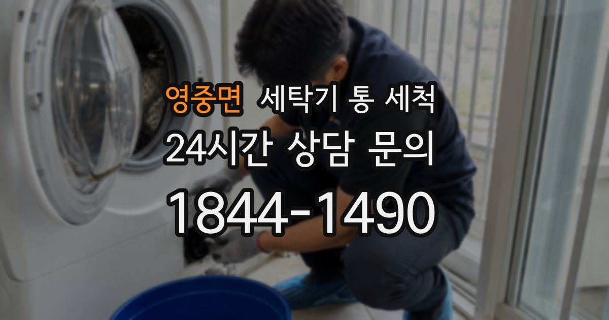 영중면 세탁기 통 세척