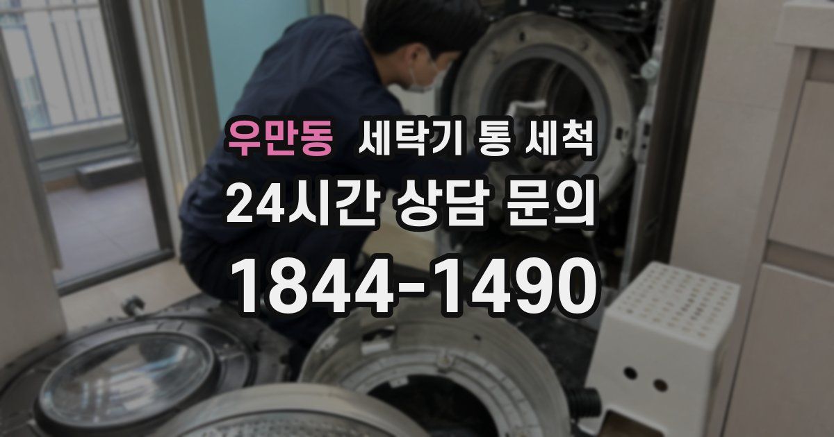 우만동 세탁기 통 세척