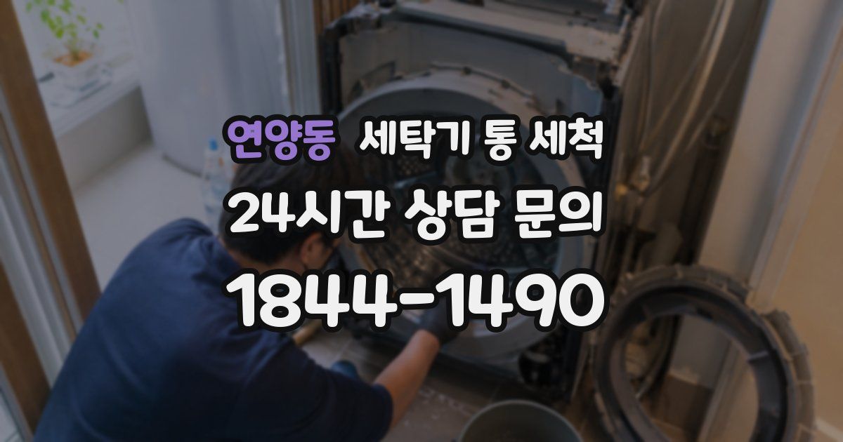 연양동 세탁기 통 세척
