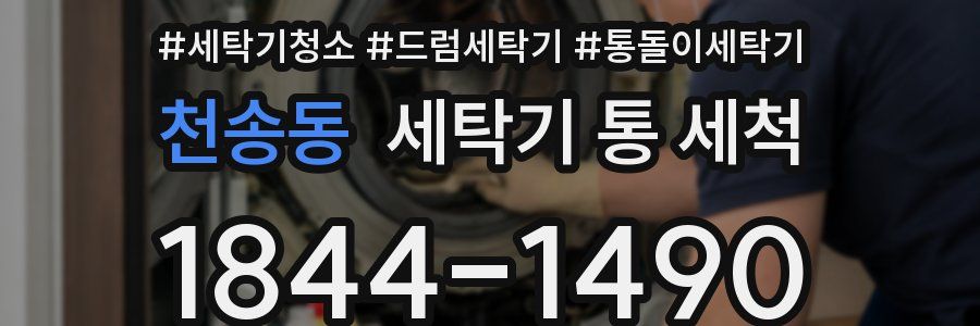 천송동 세탁기 통 세척