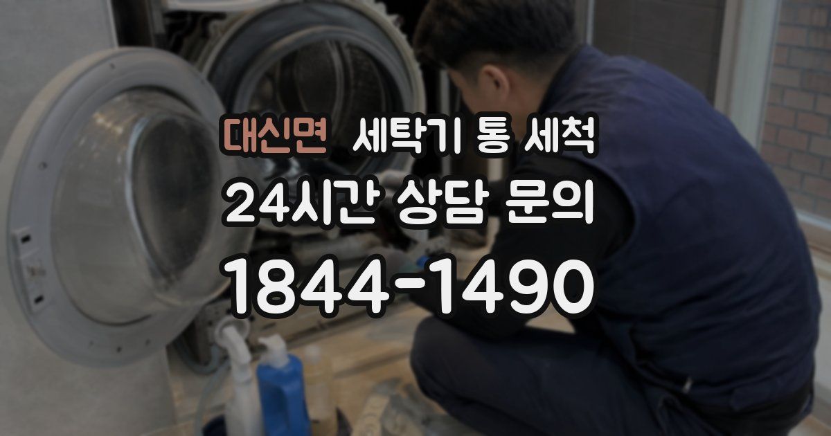 대신면 세탁기 통 세척
