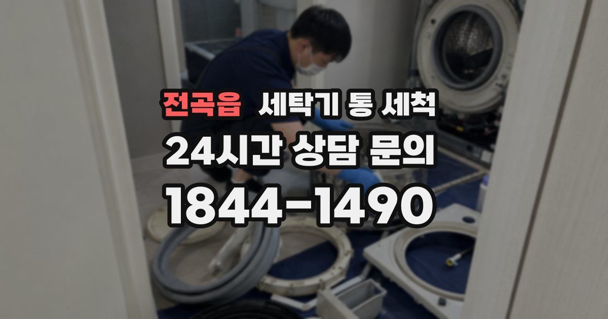 전곡읍 세탁기 통 세척