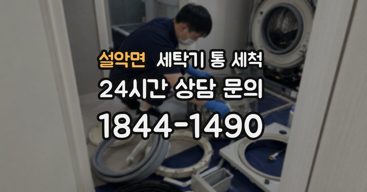 설악면 세탁기 통 세척