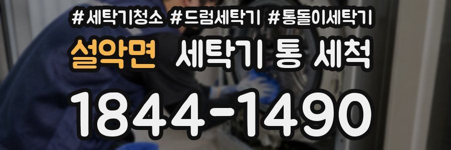설악면 세탁기 통 세척