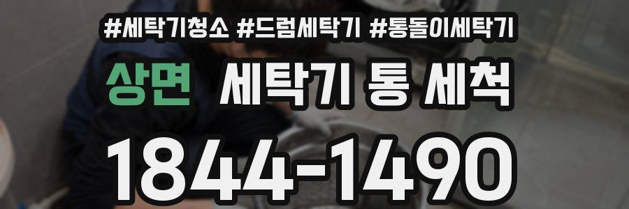 상면 세탁기 통 세척
