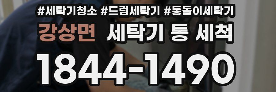 강상면 세탁기 통 세척