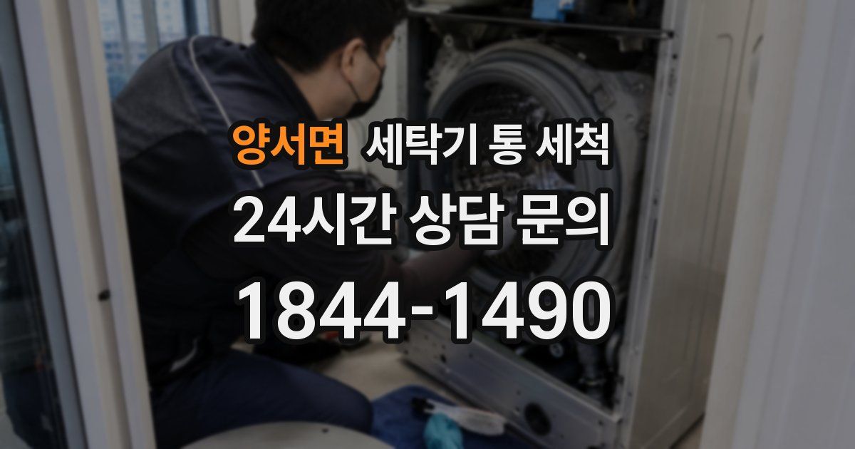 양서면 세탁기 통 세척