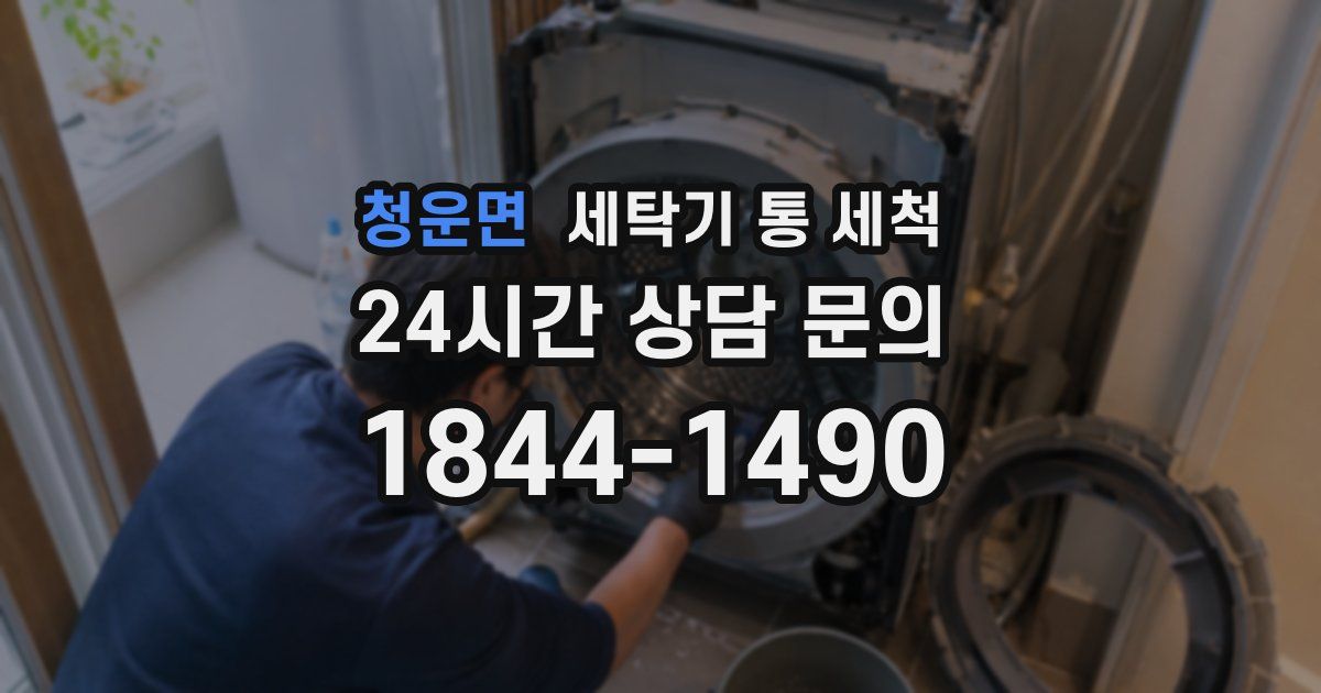 청운면 세탁기 통 세척