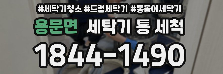 용문면 세탁기 통 세척