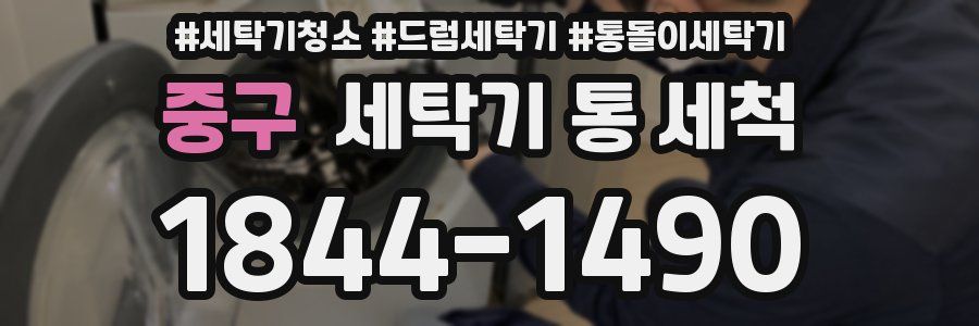 중구 세탁기 통 세척