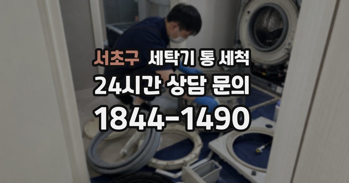 서초구 세탁기 통 세척