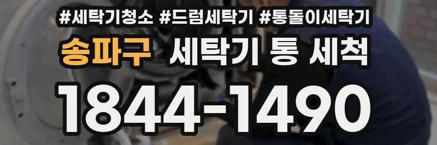 송파구 세탁기 통 세척