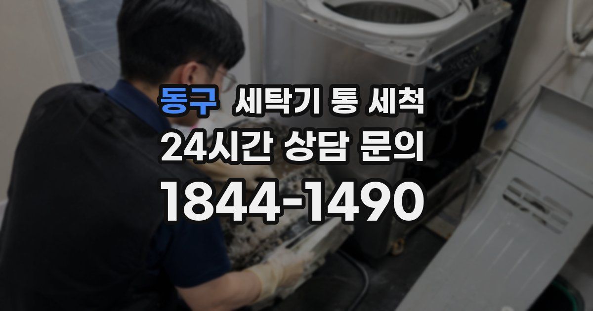 동구 세탁기 통 세척