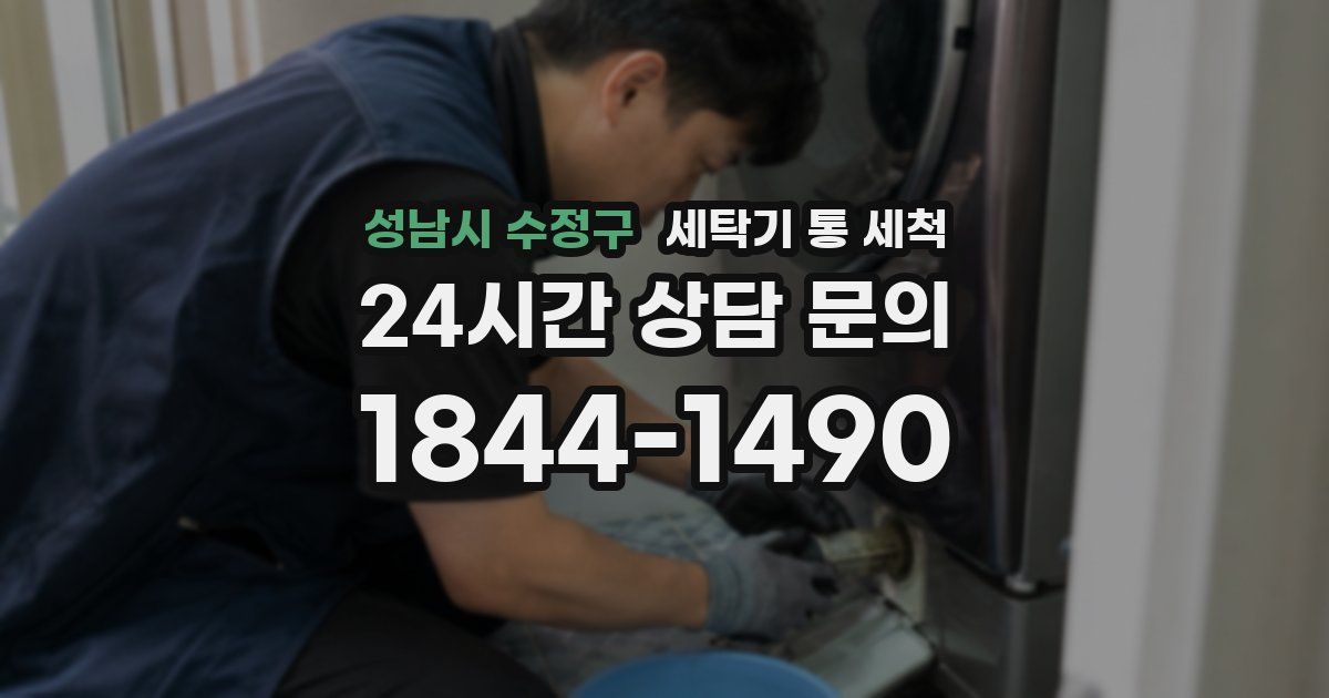 성남시 수정구 세탁기 통 세척