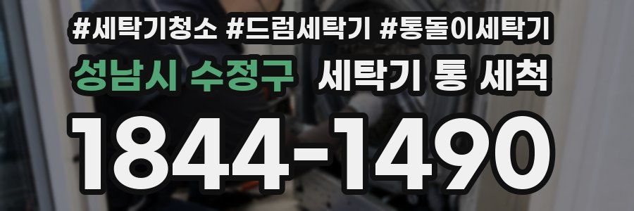 성남시 수정구 세탁기 통 세척
