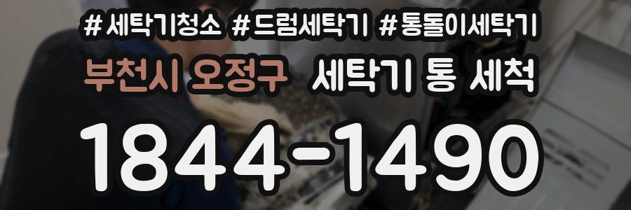 부천시 오정구 세탁기 통 세척
