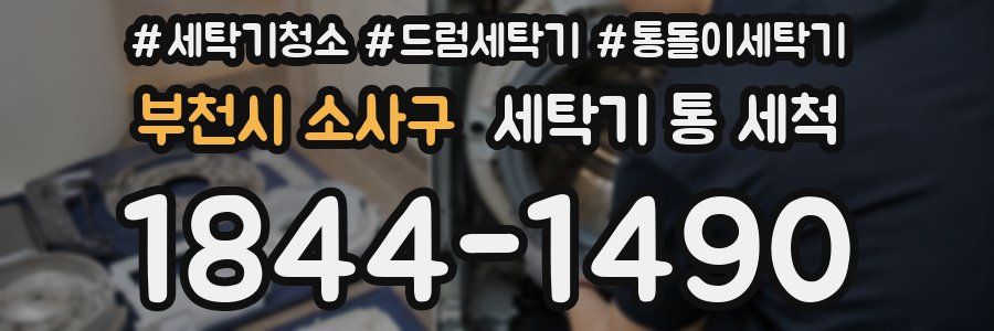 부천시 소사구 세탁기 통 세척