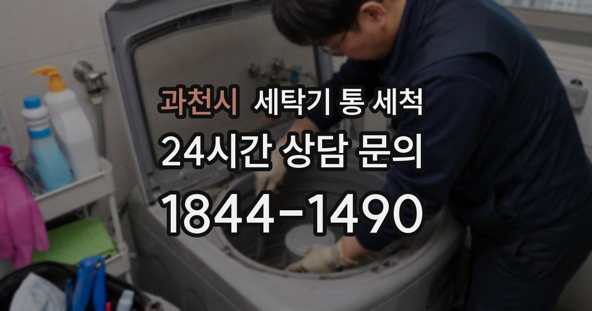 과천시 세탁기 통 세척