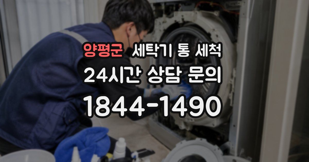 양평군 세탁기 통 세척