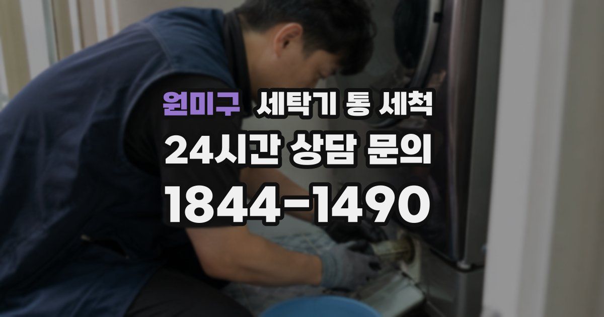 원미구 세탁기 통 세척