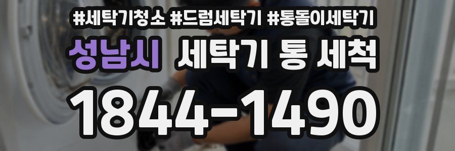 성남시 세탁기 통 세척