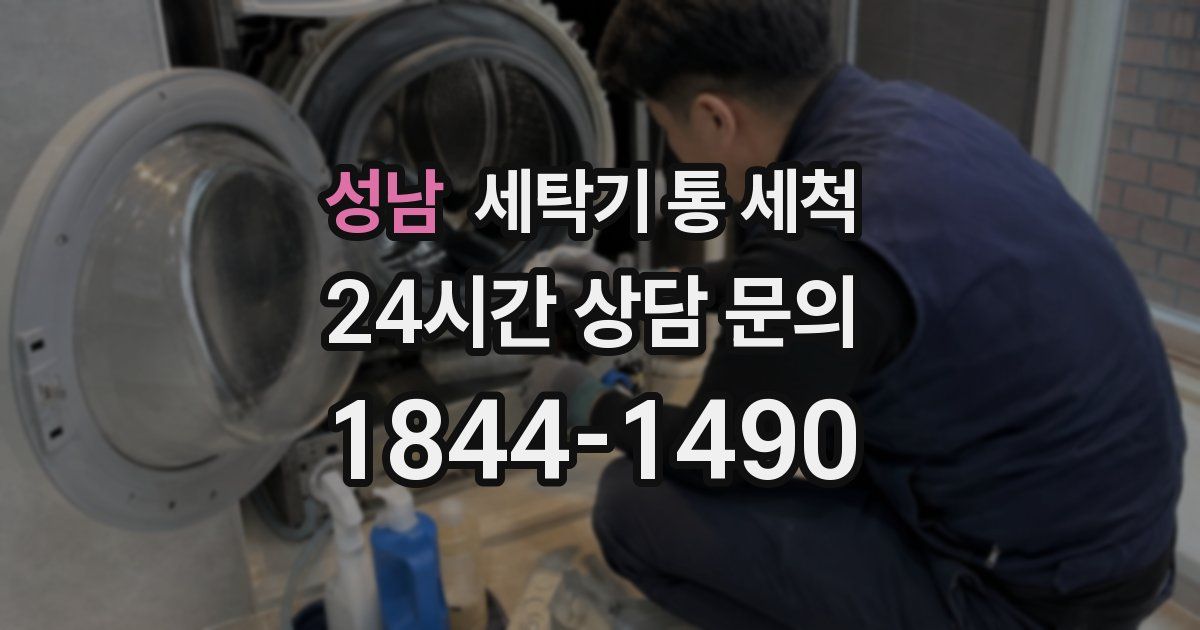 성남 세탁기 통 세척