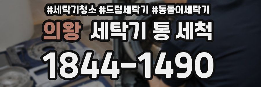 의왕 세탁기 통 세척