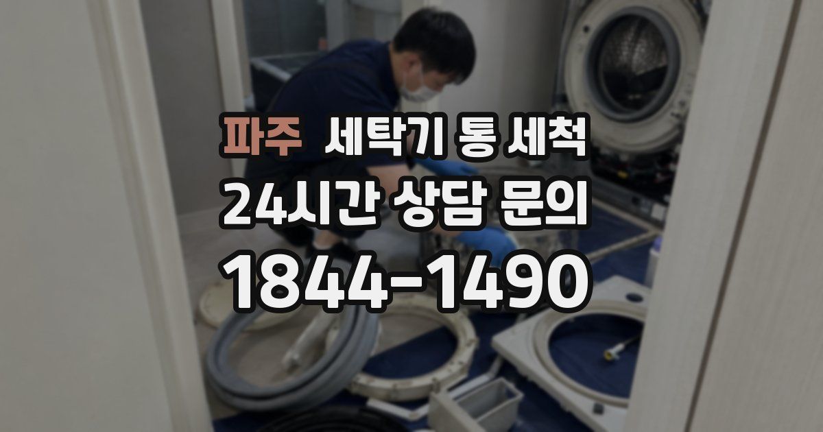 파주 세탁기 통 세척