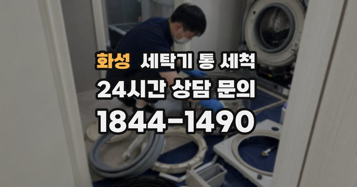화성 세탁기 통 세척