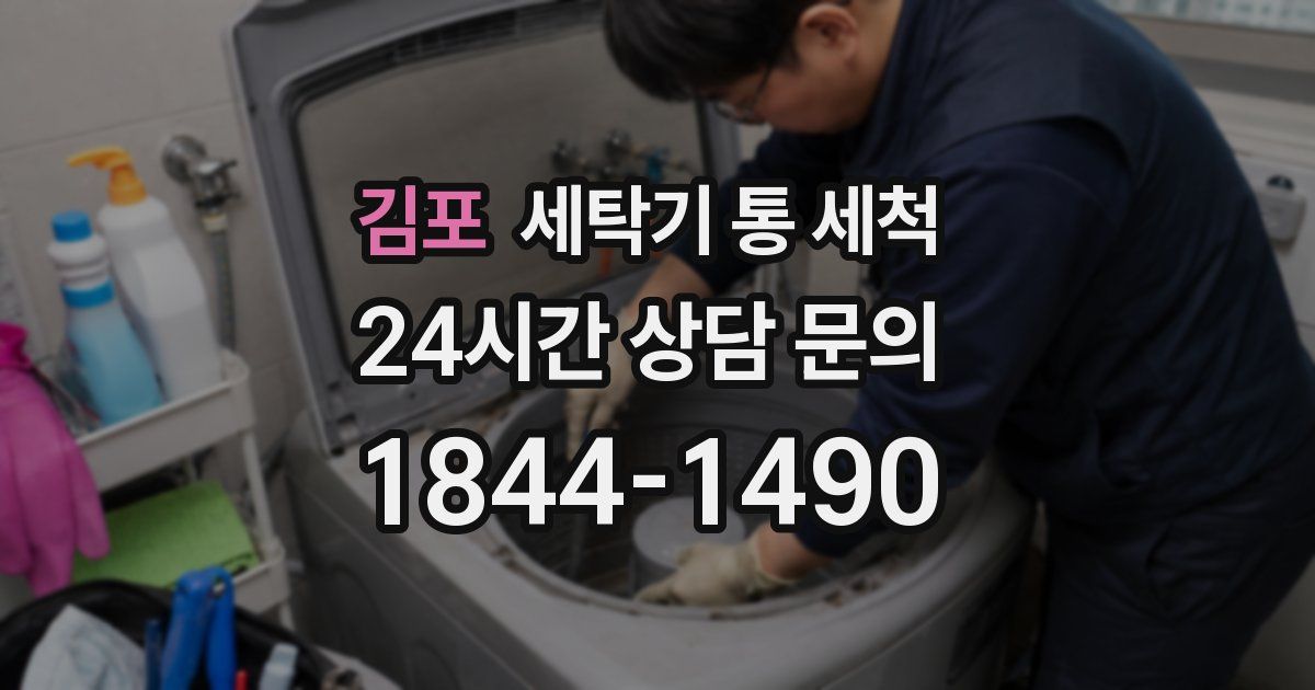 김포 세탁기 통 세척