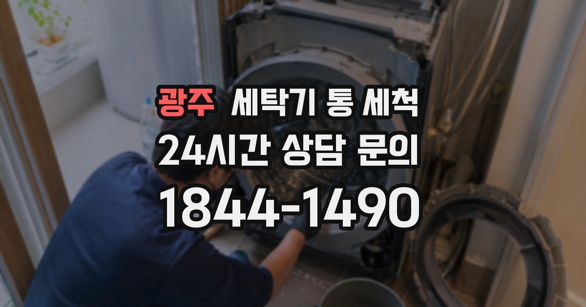 광주 세탁기 통 세척