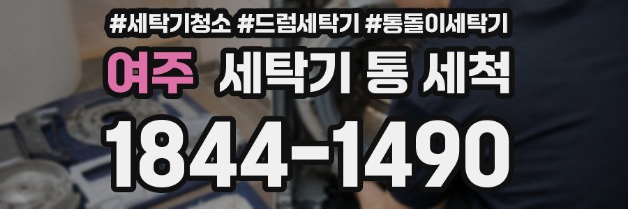 여주 세탁기 통 세척