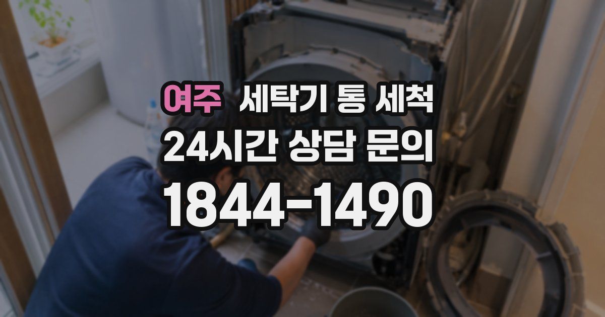 여주 세탁기 통 세척