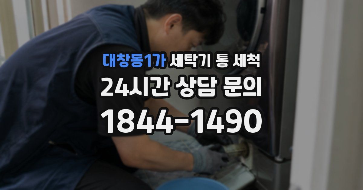 대창동1가 세탁기 통 세척