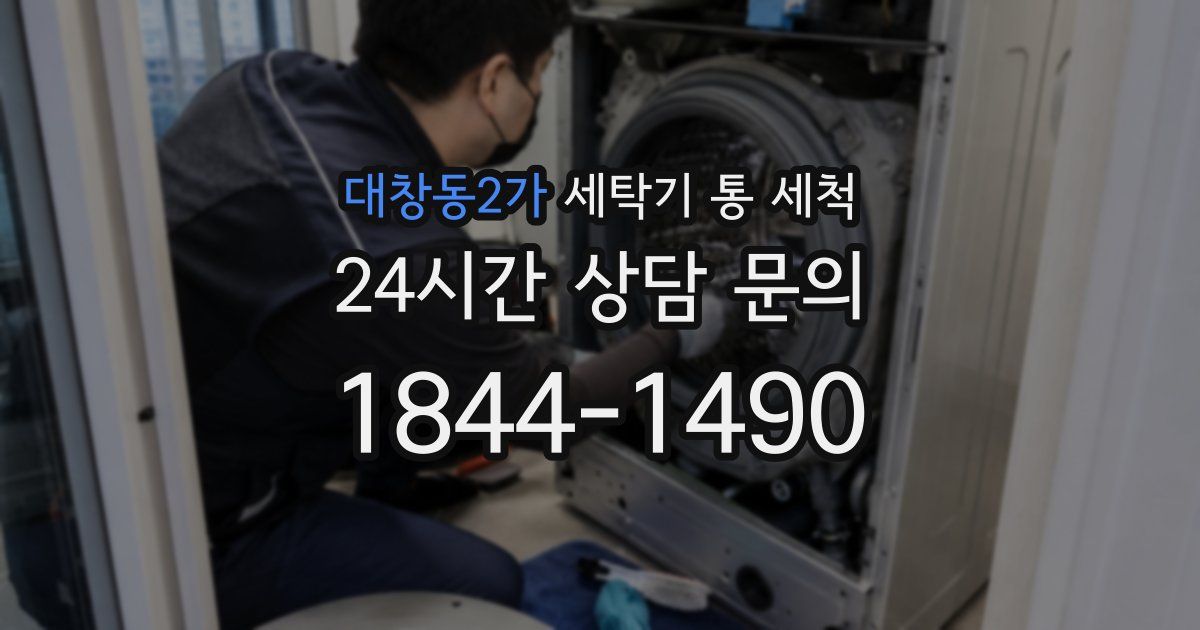 대창동2가 세탁기 통 세척