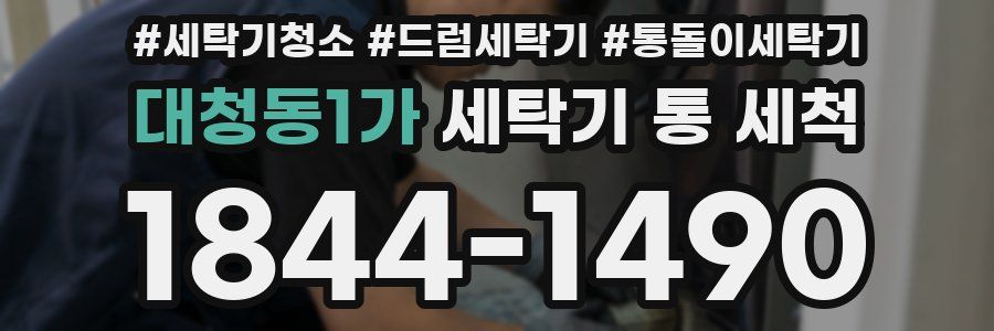 대청동1가 세탁기 통 세척