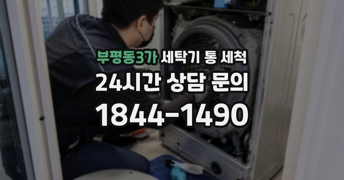 부평동3가 세탁기 통 세척