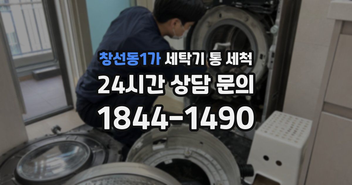 창선동1가 세탁기 통 세척