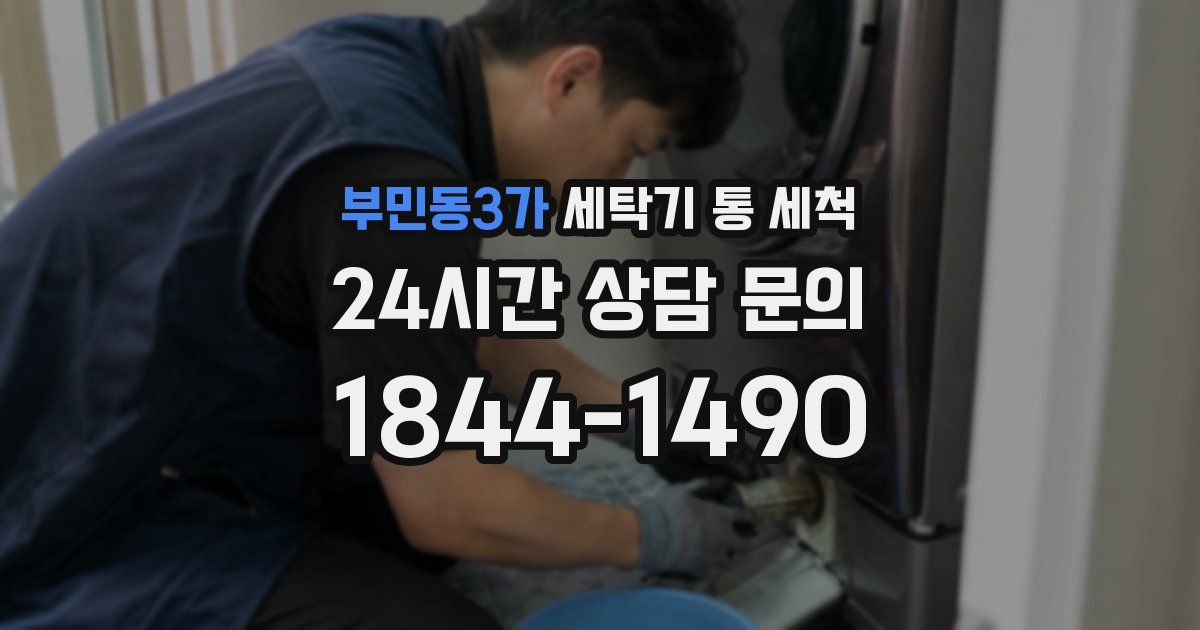 부민동3가 세탁기 통 세척