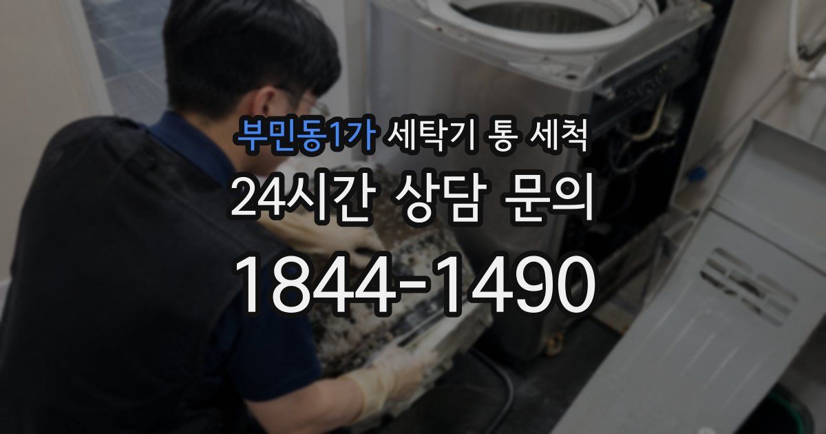 부민동1가 세탁기 통 세척