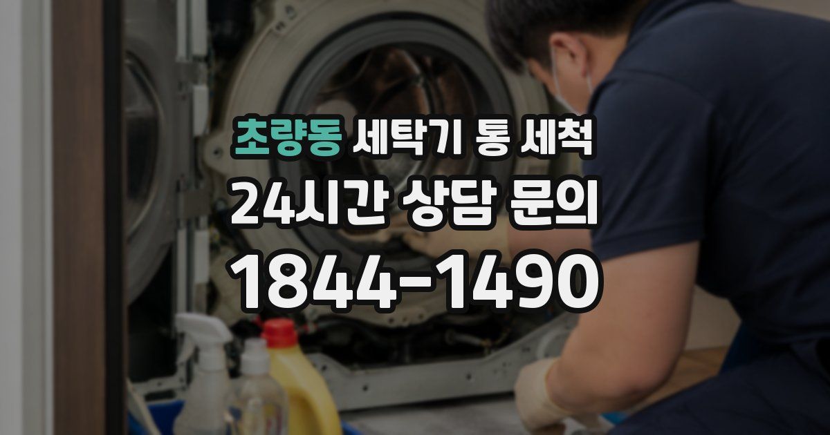 초량동 세탁기 통 세척