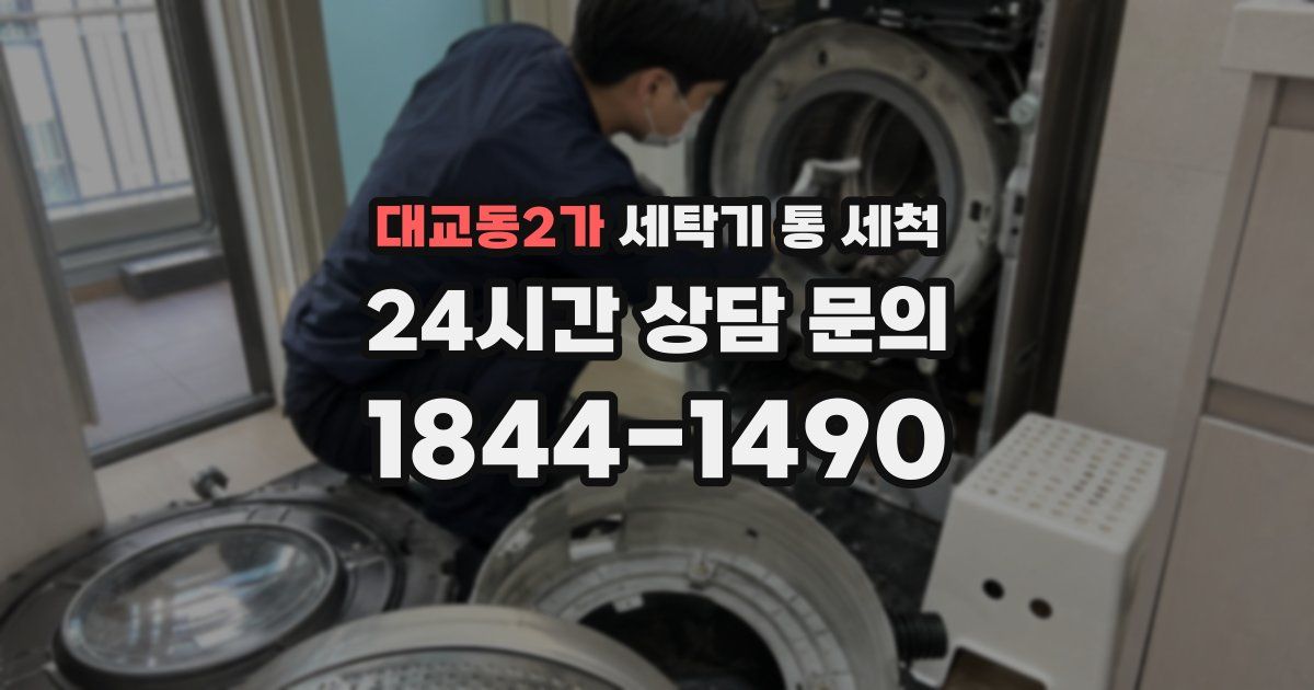 대교동2가 세탁기 통 세척