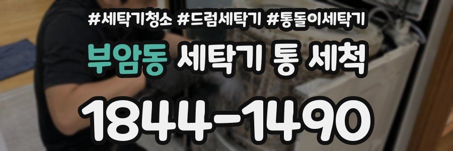 부암동 세탁기 통 세척