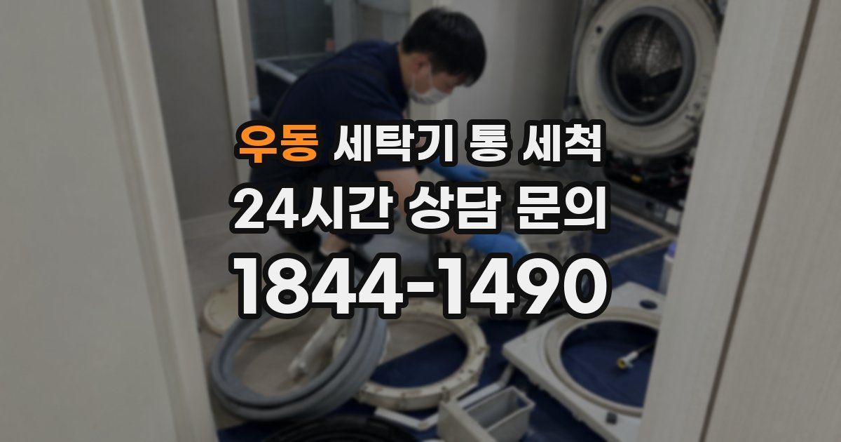 우동 세탁기 통 세척