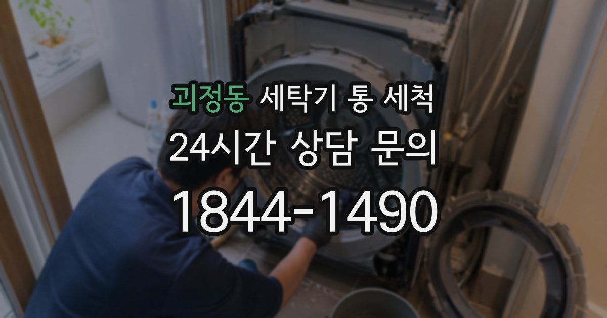 괴정동 세탁기 통 세척